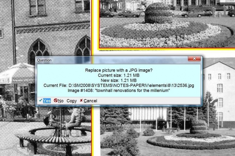 SuperMemo: The choice given to the user whether to mark the extracted portion with a bright yellow-red rectangle in the original picture
